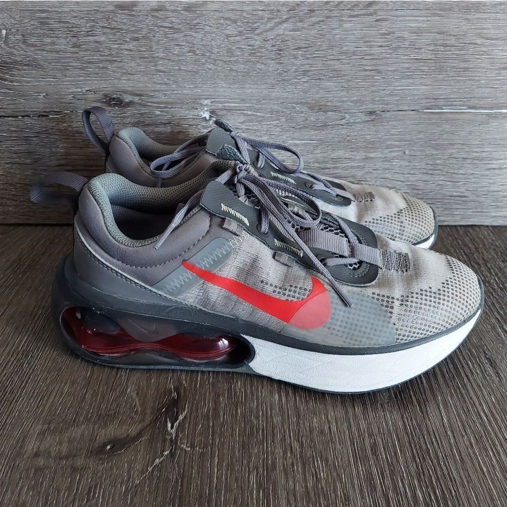 Nike Air Max 2021 GS 'Flat Pewter Siren Red' Shoe Size 5.5 Youth